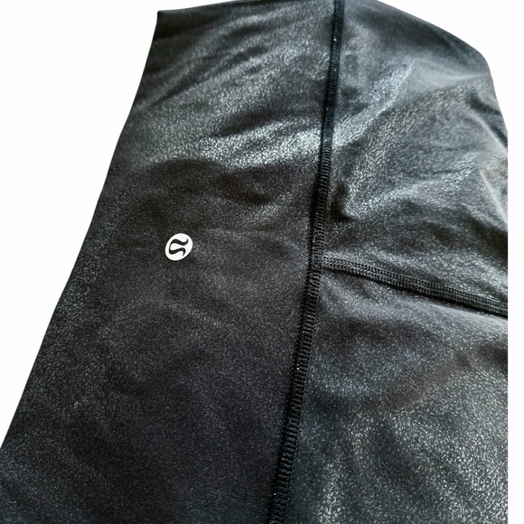 Lululemon Align High Rise Shine Radiate Foil Print Black Size M - Picture 5 of 6